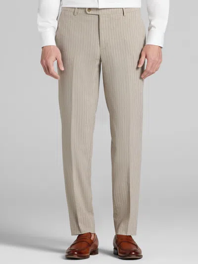 Joe Joseph Abboud Slim Fit Stripe Men's Suit Pant In Neutral