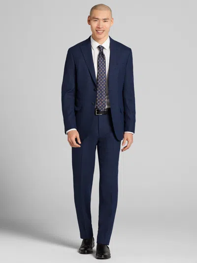 Joe Joseph Abboud Slim Fit Tic Men's Suit In Blue