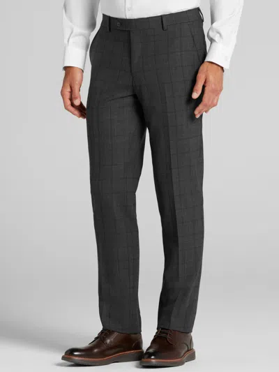 Joe Joseph Abboud Slim Fit Windowpane Men's Suit Pants