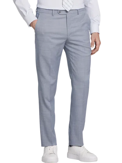 Joe Joseph Abboud Slim Fit Wool Blend Sharkskin Men's Suit Pants In Gray