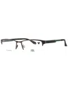 Joe Optical Modern Rectangular Eyeglasses For Men In Black