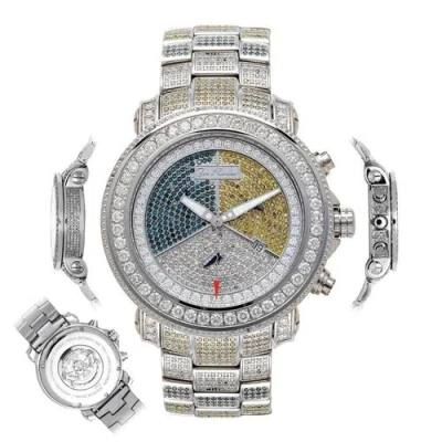 Pre-owned Joe Rodeo Men's Diamond Watch  Junior Jju40 17.25 Ct Colored Illusion Dial In White
