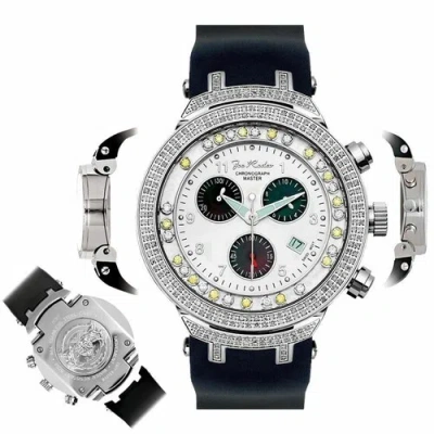 Pre-owned Joe Rodeo Men's Diamond Watch  Master Jjms2(wy) 2.20 Ct Chronograph Dial In White