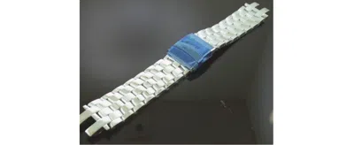 Pre-owned Joe Rodeo Mens Broadway Watch Gold Tone Steel Bracelet 26 Mm Watch Band