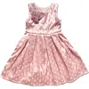 Joe-ella Alice Fit And Flare Rosette Dress In Blush