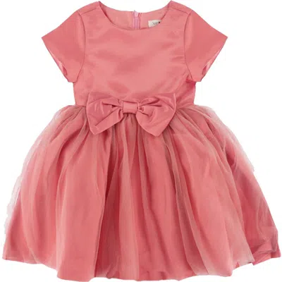 Joe-ella Kids' Cap Sleeve Tulle Occasion Dress In Pink