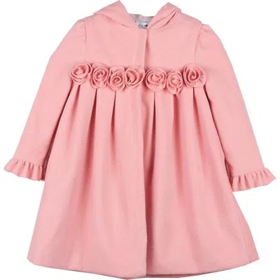 Joe-ella Kids' Hooded Riding Coat In Pink