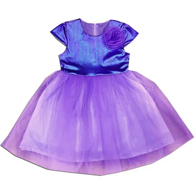 Joe-ella Kids' Tulle Ballerina Party Dress In Purple