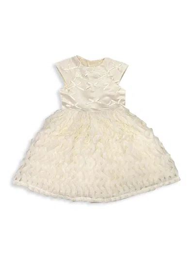 Joe-ella Kids' Little Girl's & Girl's Bow Flutter Skirt Dress In Natural