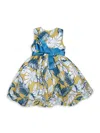 Joe-ella Little Girl's & Girl's Halo Fit & Flare Dress In Yellow