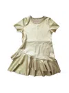 Joe-ella Little Girl's & Girl's Marisa Metallic Dress In Gold