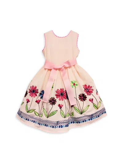 Joe-ella Kids' Little Girl's & Girl's Meadow Fit & Flare Dress In Pink