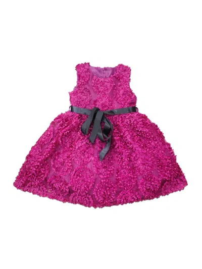 JOE-ELLA LITTLE GIRL'S & GIRL'S TEXTURED FIT & FLARE DRESS