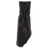 Joeleen Torvick Women's Black Easy Tank Cinched Waist Midi Dress In Black