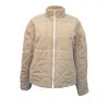 Joeleen Torvick Women's Neutrals Quilted Cropped Zip-up Jacket