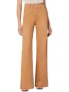 Joe's Allana Womens Knit Denim Wide Leg Jeans In Pink