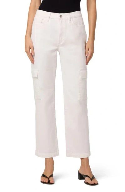 Joe's Cargo Straight Leg Ankle Jeans In White