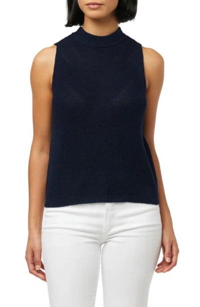 Joe's Cotton Sweater Tank Top In Navy