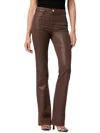 Joe's Hi Honey Womens High Rise Coated Bootcut Jeans In Brown