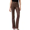 Joe's Hi Honey Womens High Rise Coated Bootcut Jeans In Brown