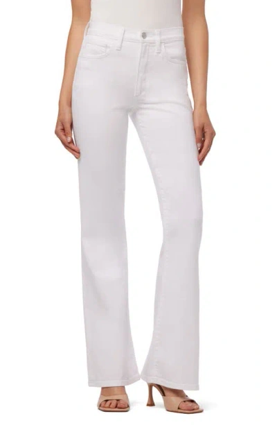 Joe's High Rise Flare Jeans In White