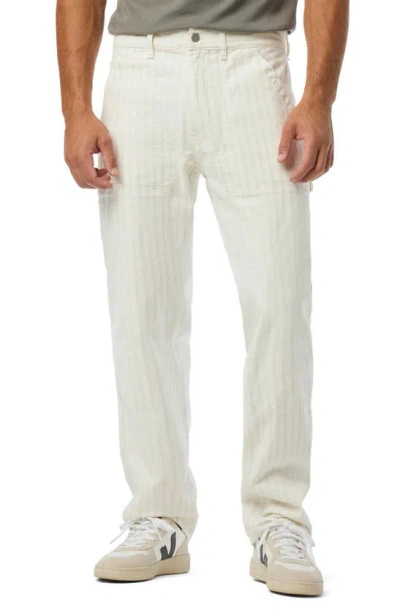 Joe's Jax Stripe Stretch Utility Pants In Hickory Stripe