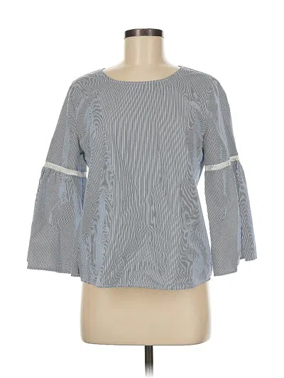 Pre-owned Joe's Jeans 3/4 Sleeve Blouse In Gray