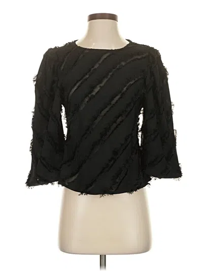 Pre-owned Joe's Jeans 3/4 Sleeve Top In Black