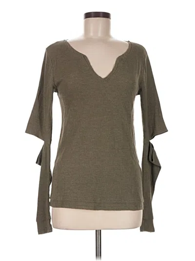 Pre-owned Joe's Jeans 3/4 Sleeve T-shirt In Green