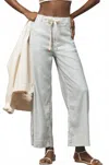Joe's Jeans Addison Wide Leg Pant In Rail Road Stripe In White