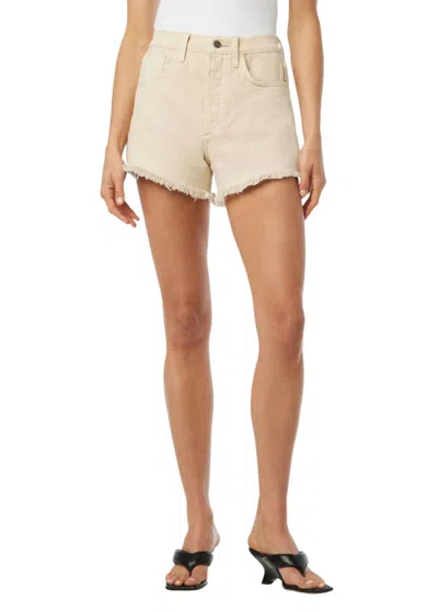 Joe's Jeans The Alex High Rise Denim Shorts In Milk In Safari