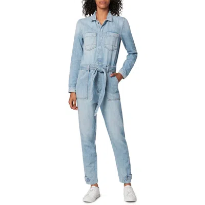Joe's Jeans Alexa Womens Denim Straight Leg Jumpsuit In Blue