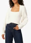 Joe's Jeans Alice Square Neck Long Sleeve Sweater In White In White