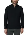 Joe's Jeans Archie Regular Fit Quarter Zip Sweater In Black