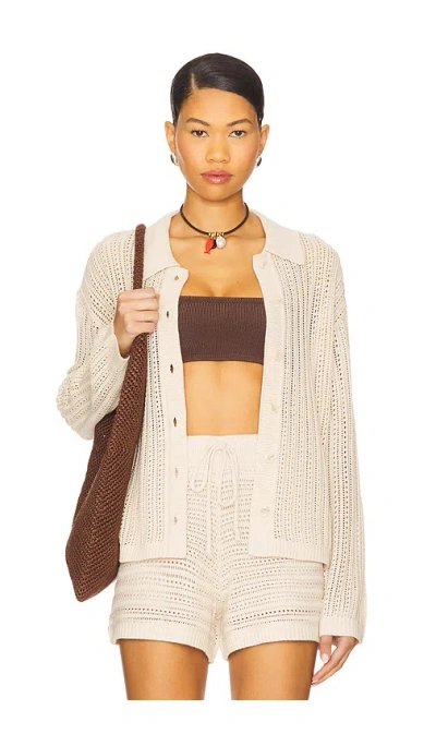 Joe's Jeans Arlo Crochet Cardigan In Gray