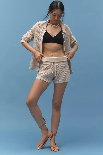 Joe's Jeans Arlo Crochet Shorts In Sand