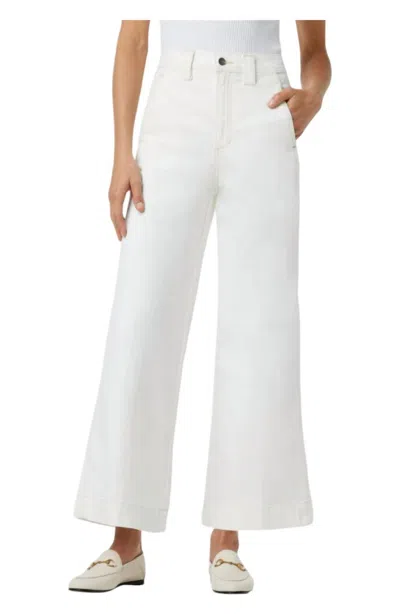 Joe's Jeans Avery Wide Leg Ankle Jeans In Milk In White