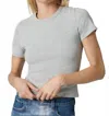 Joe's Jeans Baby Short Sleeve Tee In Heathered Grey In Gray