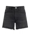 Joe's Jeans The Jessie High Rise Denim Shorts In Finesse In Black