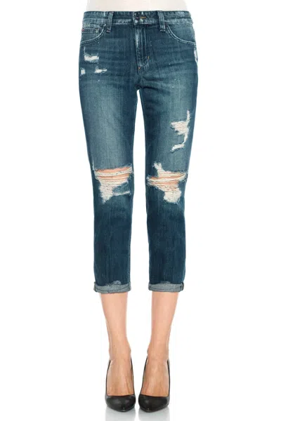 Joe's Jeans Billie Boyfriend Slip Crop Jeans In Rika In Blue