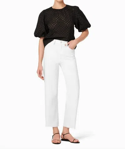 Joe's Jeans Blake High Rise Wide Leg Crop Jean In White