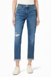 Joe's Jeans The Bobby Mid Rise Boyfriend Jean In Be The Light In Blue