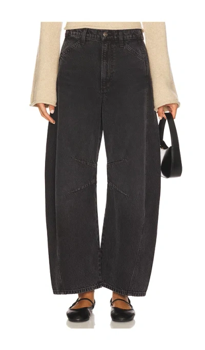Joe's Jeans The Bowie Barrel-leg Jeans In Black