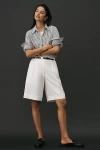 Joe's Jeans Brody Linen Blend Bermuda Shorts In White