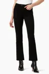 Joe's Jeans Callie Boot Jean With Raw Hem In Black In Black