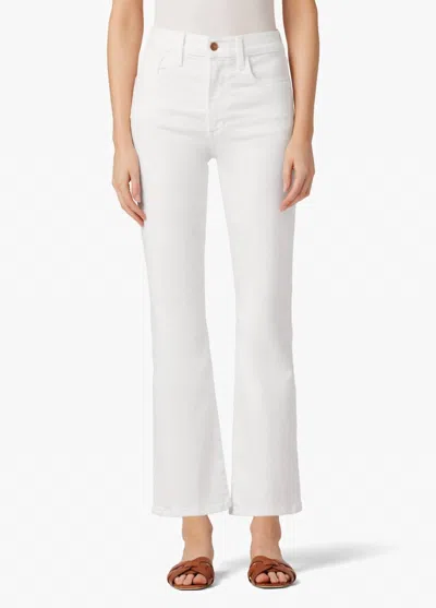 Joe's Jeans Callie High Rise Cropped Boot Jeans In White