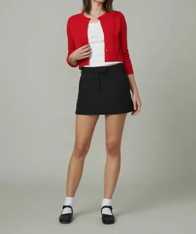 Joe's Jeans The Chloe Tailored Mini Skirt In Black