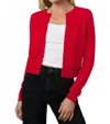 Joe's Jeans Dani Cashmere Cardigan In Holiday Red In Pink