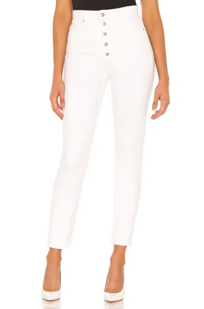 Joe's Jeans Danielle High Rise Straight Jeans In Ivory In Multi