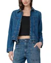 Joe's Jeans Denim Boxy Zip Jacket In Blue